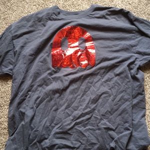 Ghost label nyc shirt grey and red